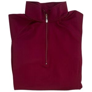 Ativa Girls Burgundy Half-Zip Pullover Active Long Sleeve Pullover Size Medium